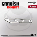 Hayaidesu Garnish Knalpot Honda PCX 160, VARIO 160 - Garnish Variasi Full CNC Anodized