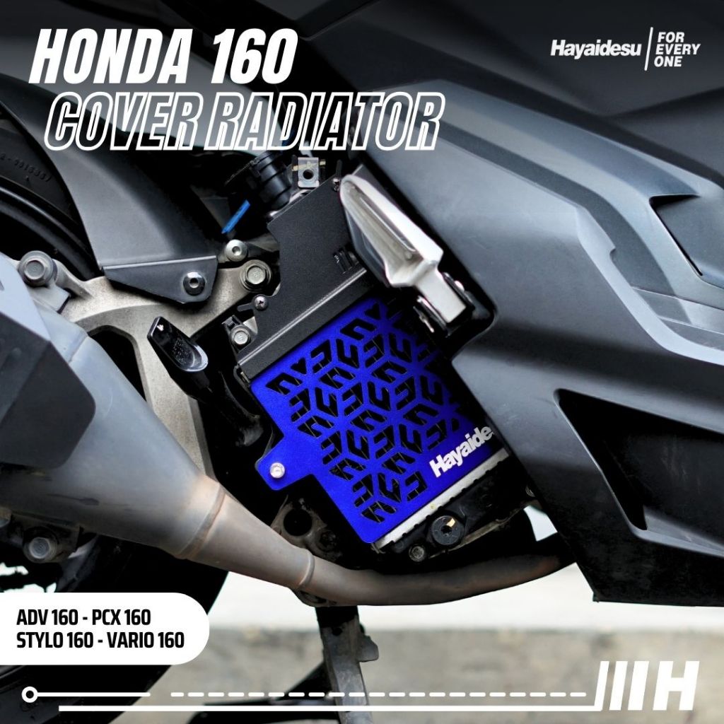 Hayaidesu Cover Radiator Honda 160 – Vario 160, ADV 160, PCX 160, STYLO 160 - Full CNC