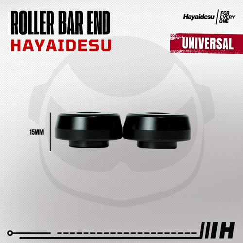 Hayaidesu  Bar End Roller Jalu Motor Stang Tipe No Drat Universal - Full CNC Anodize
