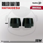 Hayaidesu  Bar End Roller Jalu Motor Stang Tipe Drat Universal - Full CNC Anodize