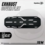 Hayaidesu Exhaust / Knalpot Cover (FLAT) Vario 110/125/150, Beat 2016-2025, Genio, Scoopy 2017-2025 Tameng Pelindung Knalpot Motor Honda