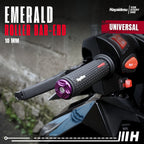 Hayaidesu Roller Bar End EMERALD Jalu Stang Motor Universal 10mm - Full CNC Anodize