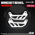 Hayaidesu Bracket Behel Yamaha AEROX ALPHA (Standard, Cybercity, Turbo) - 3mm Steel Material High Quality