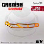 Hayaidesu Garnish Knalpot STYLO & VARIO 125/150 (2015-2017) - Garnish Variasi Full CNC Anodize