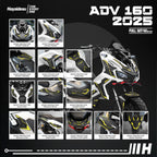 Hayaidesu Honda ADV 160 ROADSYNC (2025) Full Set Body Protector Cover