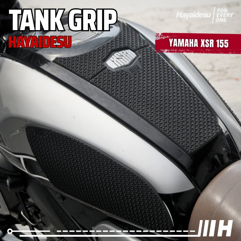 Hayaidesu Tank Pad & Tank Grip Yamaha XSR 155 - Piranha Skin Motive