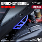 Hayaidesu Bracket Behel Yamaha AEROX ALPHA (Standard, Cybercity, Turbo) - 3mm Steel Material High Quality