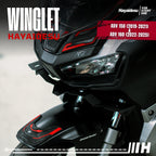 Hayaidesu Winglet Bawah Honda ADV 150/ADV 160 - Steel Material Sporty Look High Quality
