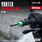 Hayaidesu  Bar End Roller  VORTEX Jalu Motor Stang Universal  25mm- Full CNC Anodize