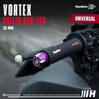 Hayaidesu  Bar End Roller  VORTEX Jalu Motor Stang Universal  25mm- Full CNC Anodize