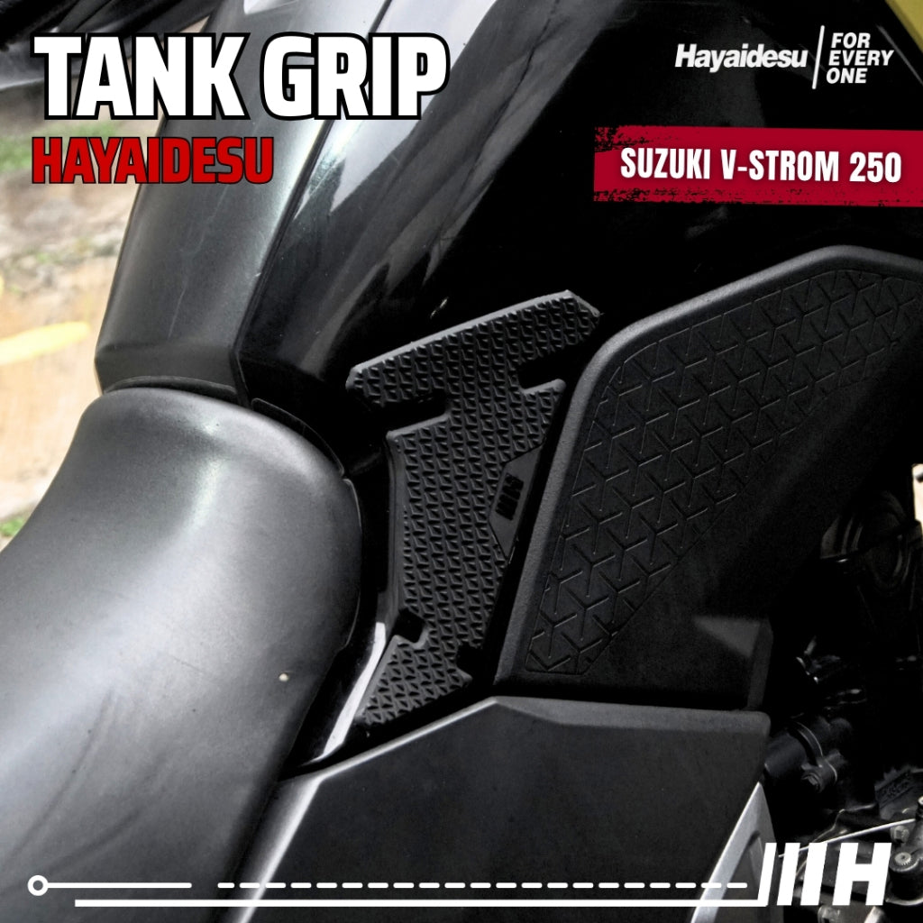 Hayaidesu Tank Grip Suzuki V STROM 250 - Piranha Skin Motive