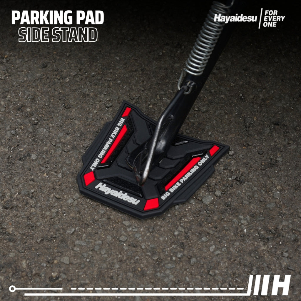 Hayaidesu Parking Pad SIDE STAND Karpet Standar Motor Universal
