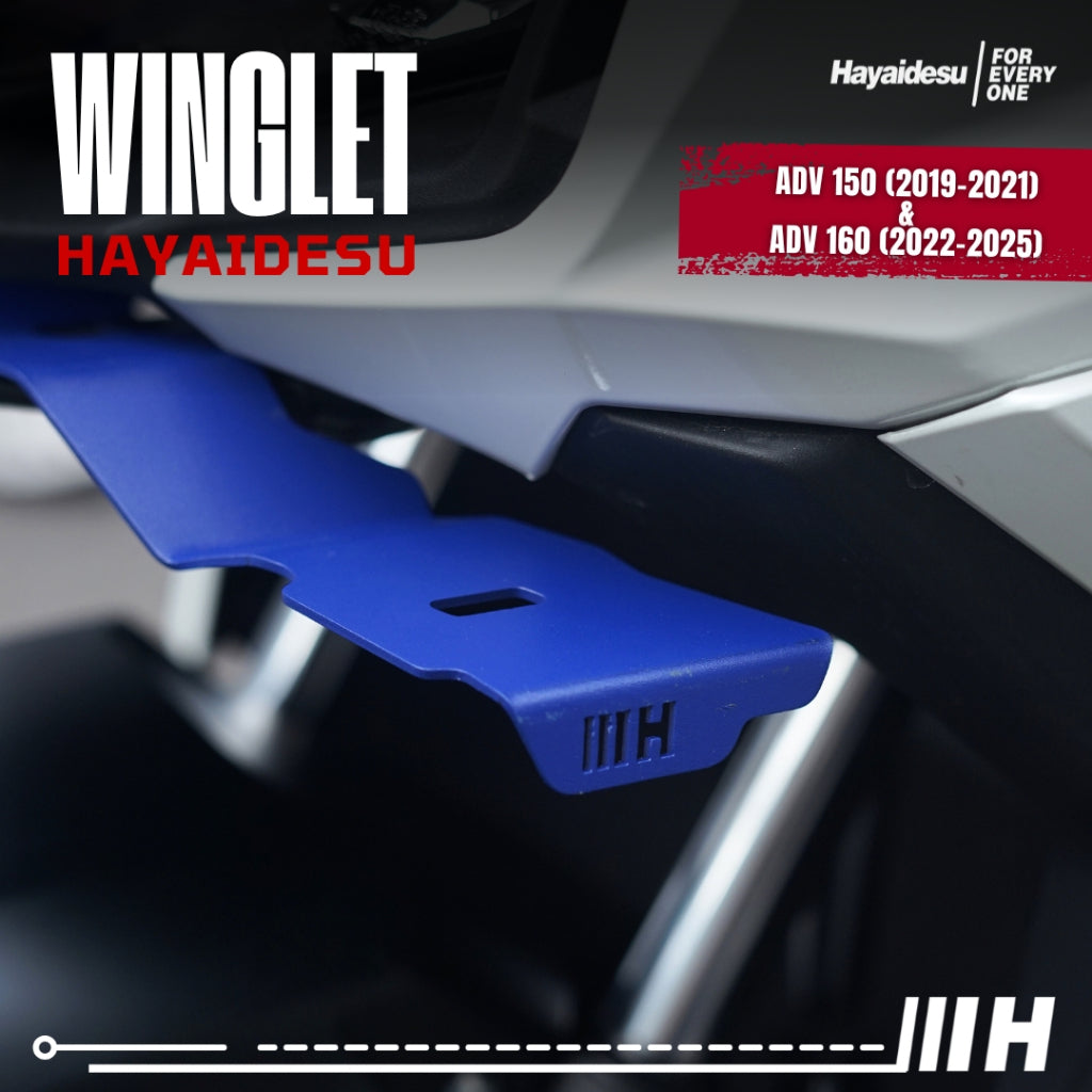 Hayaidesu Winglet Bawah Honda ADV 150/ADV 160 - Steel Material Sporty Look High Quality