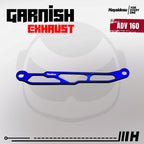 Hayaidesu Garnish Knalpot ADV 160 - Garnish Variasi Full CNC Anodize