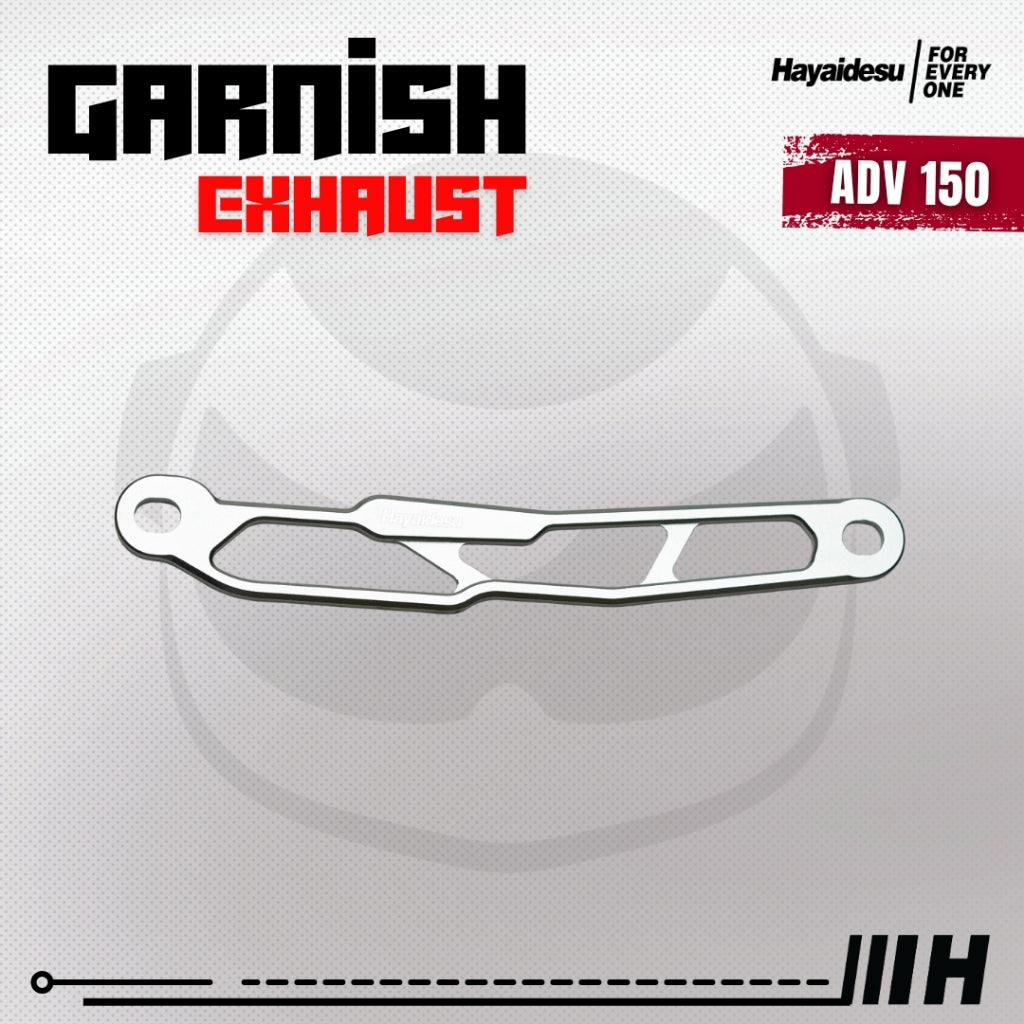 Hayaidesu Garnish Knalpot ADV 150 - Garnish Variasi Full CNC Anodize