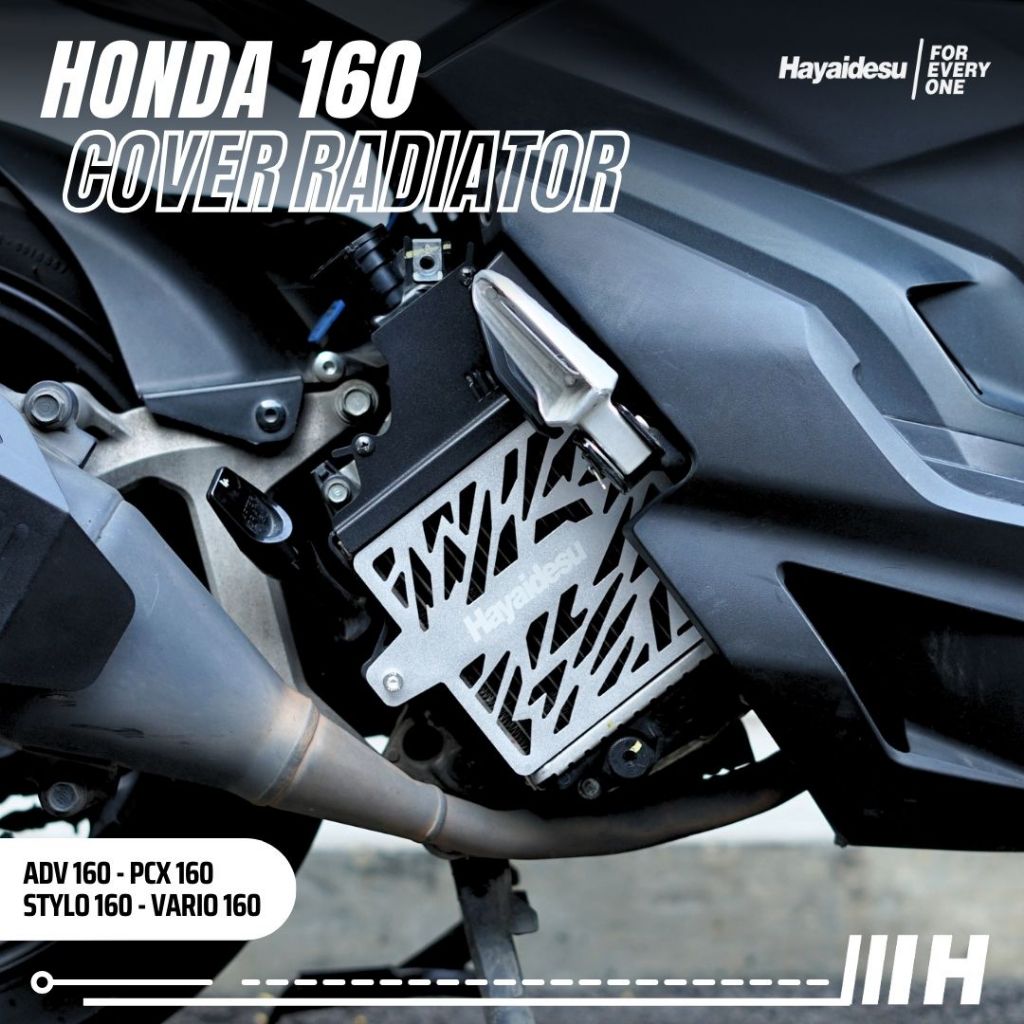Hayaidesu Cover Radiator Honda 160 – Vario 160, ADV 160, PCX 160, STYLO 160 - Full CNC