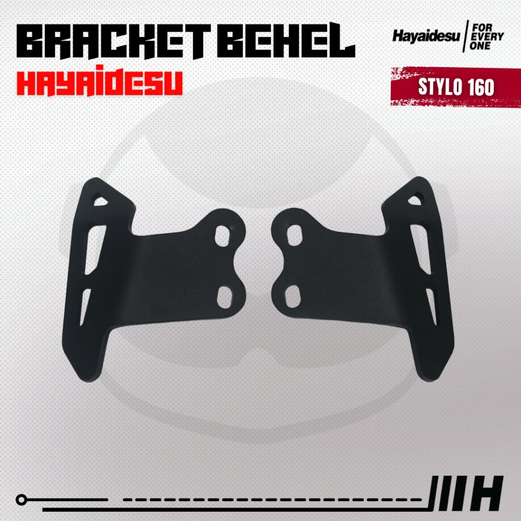 Hayaidesu Bracket Behel Honda STYLO 160 - 5mm Steel Material High Quality