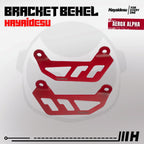 Hayaidesu Bracket Behel Yamaha AEROX ALPHA (Standard, Cybercity, Turbo) - 3mm Steel Material High Quality