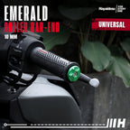 Hayaidesu Roller Bar End EMERALD Jalu Stang Motor Universal 10mm - Full CNC Anodize