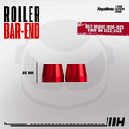 Hayaidesu Roller Bar End Jalu Stang Motor Full CNC Anodize BEAT (2020-2025) & VARIO 160 (2022-2025)