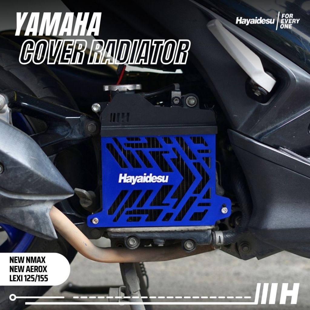 Hayaidesu Cover Radiator Yamaha NEW NMAX, NEW AEROX CONNECTED & LEXI 155 - Full CNC