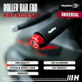 Hayaidesu  Bar End Roller Jalu Motor Stang Tipe No Drat Universal - Full CNC Anodize