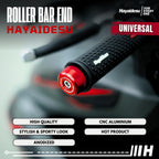 Hayaidesu  Bar End Roller Jalu Motor Stang Tipe No Drat Universal - Full CNC Anodize