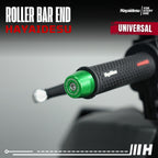 Hayaidesu  Bar End Roller Jalu Motor Stang Tipe Drat Universal - Full CNC Anodize