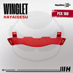 Hayaidesu Winglet Bawah Honda PCX 160 2025 CBS/ABS/Roadsync - Steel Material Sporty Look High Quality