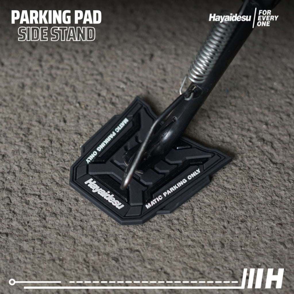 Hayaidesu Parking Pad SIDE STAND Karpet Standar Motor Universal