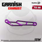 Hayaidesu Garnish Knalpot Honda PCX 160, VARIO 160 - Garnish Variasi Full CNC Anodized
