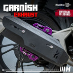 Hayaidesu Garnish Knalpot Universal - Garnish Knalpot Variasi Atas-Bawah Full CNC Anodized