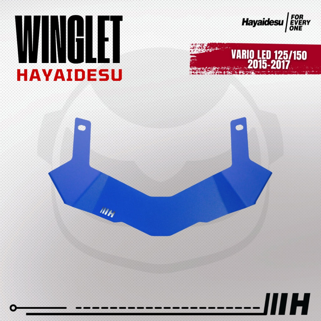 Hayaidesu Winglet Bawah Honda VARIO 125-150 (2015-2017) - Steel Material Sporty Look High Quality