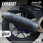 Hayaidesu Exhaust / Knalpot Cover (ROLL)  Vario 110/125/150, Beat 2016-2024, Genio 2025, Scoopy 2017-2025 Tameng Pelindung Knalpot Motor Honda