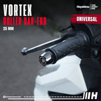Hayaidesu  Bar End Roller  VORTEX Jalu Motor Stang Universal  25mm- Full CNC Anodize