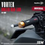 Hayaidesu  Bar End Roller  VORTEX Jalu Motor Stang Universal  25mm- Full CNC Anodize