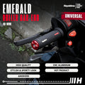Hayaidesu Roller Bar End EMERALD Jalu Stang Motor Universal 10mm - Full CNC Anodize
