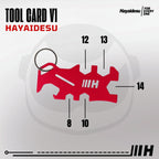 Hayaidesu  TOOL CARD V1 Pocket Tool Card Alat Multi Fungsi Bentuk Kartu
