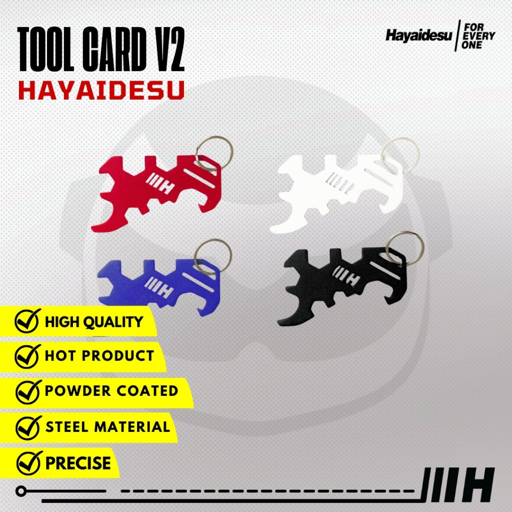 Hayaidesu  TOOL CARD Pocket Tool Card Alat Multi Fungsi Bentuk Kartu