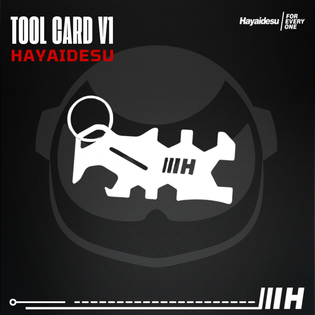 Hayaidesu  TOOL CARD V1 Pocket Tool Card Alat Multi Fungsi Bentuk Kartu