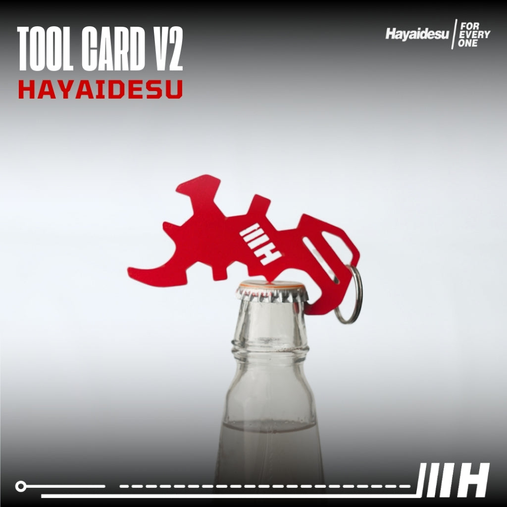 Hayaidesu  TOOL CARD Pocket Tool Card Alat Multi Fungsi Bentuk Kartu