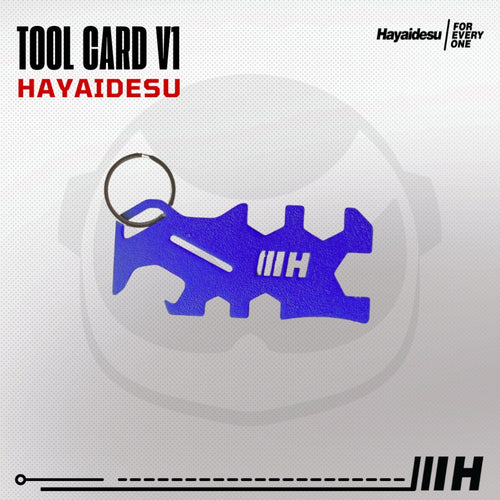 Hayaidesu  TOOL CARD V1 Pocket Tool Card Alat Multi Fungsi Bentuk Kartu