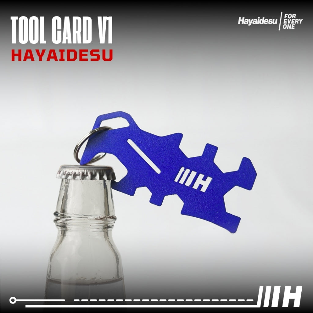 Hayaidesu  TOOL CARD Pocket Tool Card Alat Multi Fungsi Bentuk Kartu