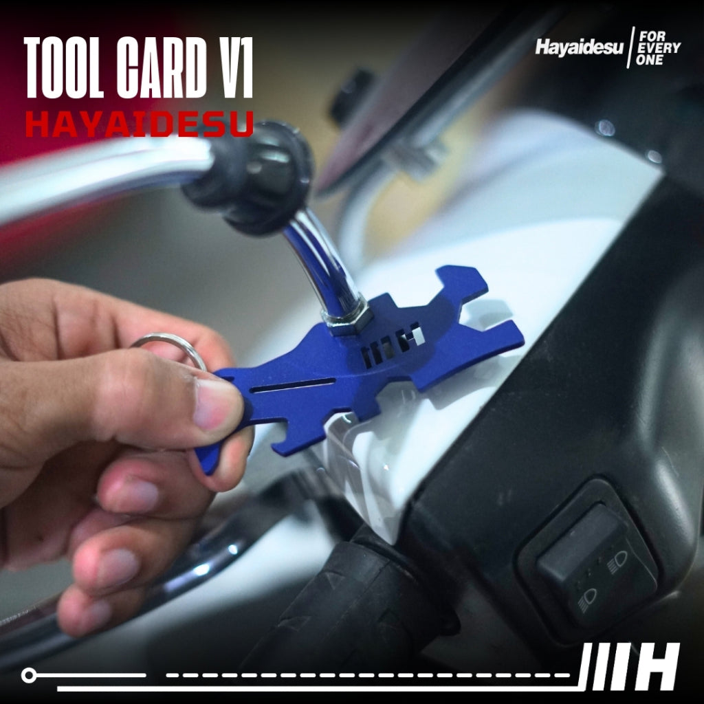 Hayaidesu  TOOL CARD Pocket Tool Card Alat Multi Fungsi Bentuk Kartu